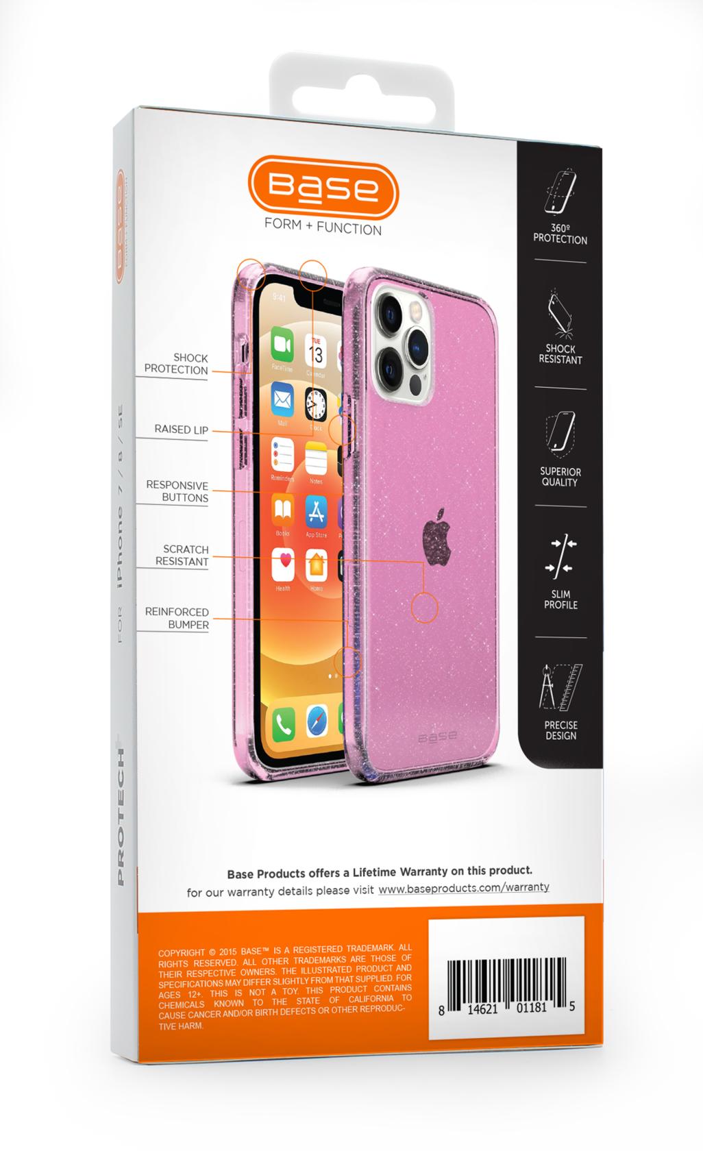 BASE CRYSTALLINE FOR IPHONE 12 / IPHONE 12 PRO (6.1) - PINK