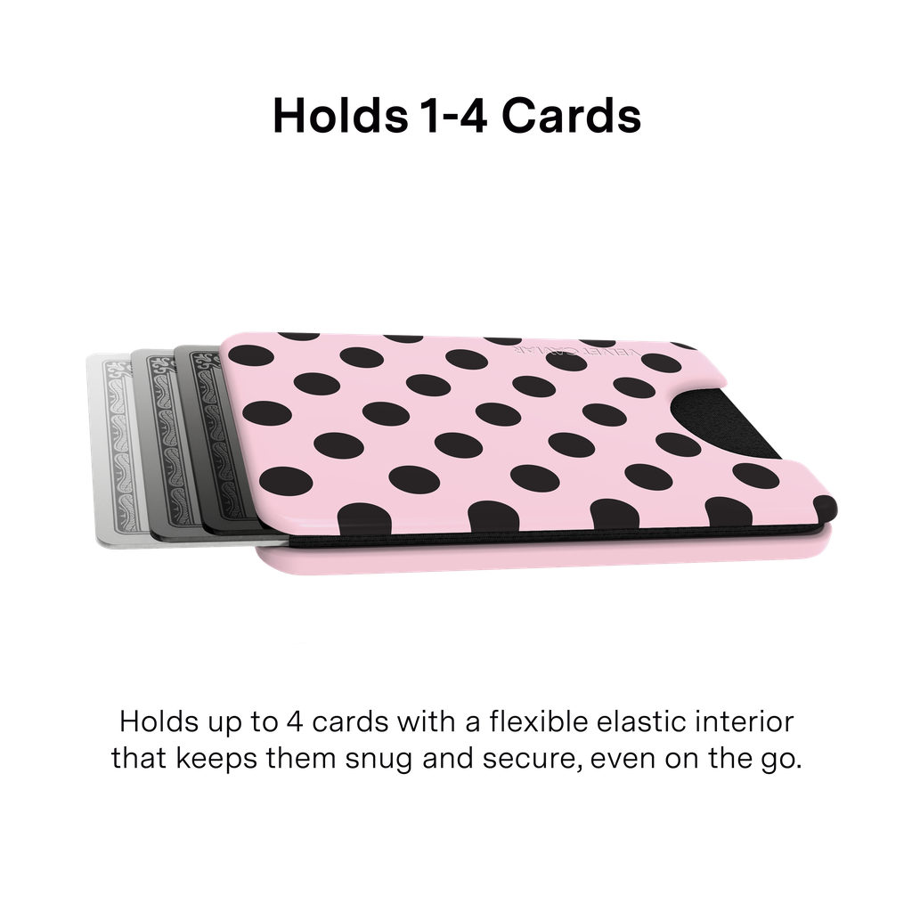 VELVET CAVIAR - Magnetic Phone Wallet - Princess Pink Polka Dot
