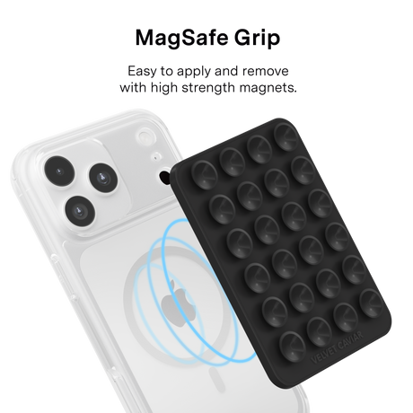VELVET CAVIAR - Magnetic Suction Phone Mount- Black