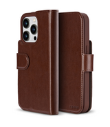 xBase iPhone 16 Pro Folio Exec Wallet Case MagSafe Compatible - Rustic Brown