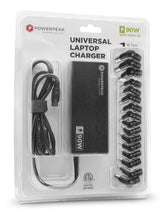 POWERPEAK UNIVERSAL LAPTOP CHARGER 90W- 16 CONNECTORS INCLUDED
