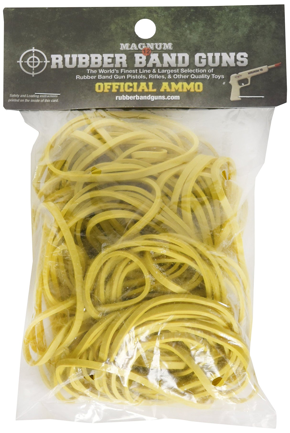 Magnum Enterprises Rubber Band Ammo Bag, Yellow, Size 33/4 oz