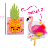 Craft-tastic DIY String Art – Craft Kit for Kids – Everything Included for 2 Arts & Crafts Projects – Features a Fun Flamingo & Pineapple Patterns