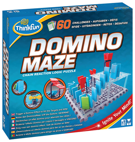 ThinkFun Domino Maze STEM Logic Game - Engaging Brain Teaser for Kids and Adults | Enhances Critical Thinking | Fun and Challenging Puzzle Experience | Age 8 and Up