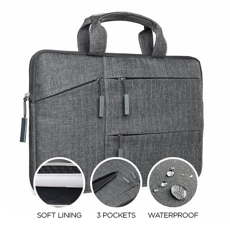 Satechi - Water Resistant Carrying Case For Laptops 13in - Space Gray