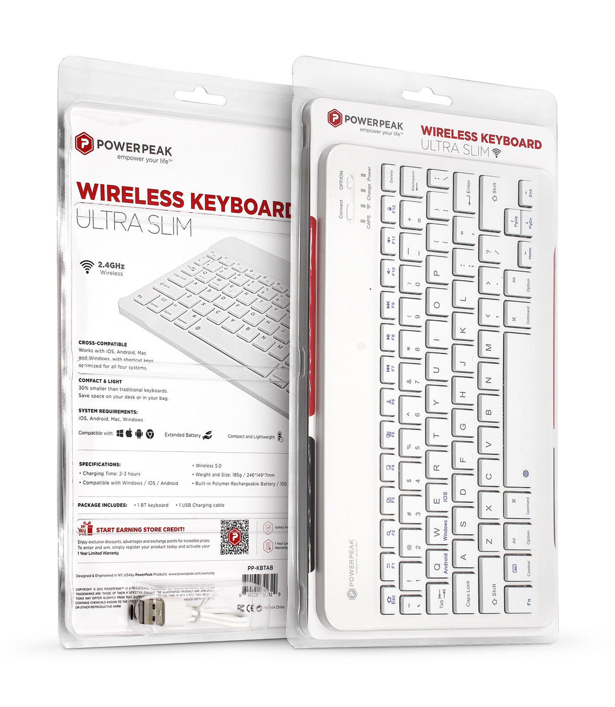 Powerpeak Mini Tablet Wireless Keyboard