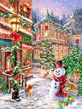 Springbok's 1000 Piece Jigsaw Puzzle Merry Main Street - Made in USA