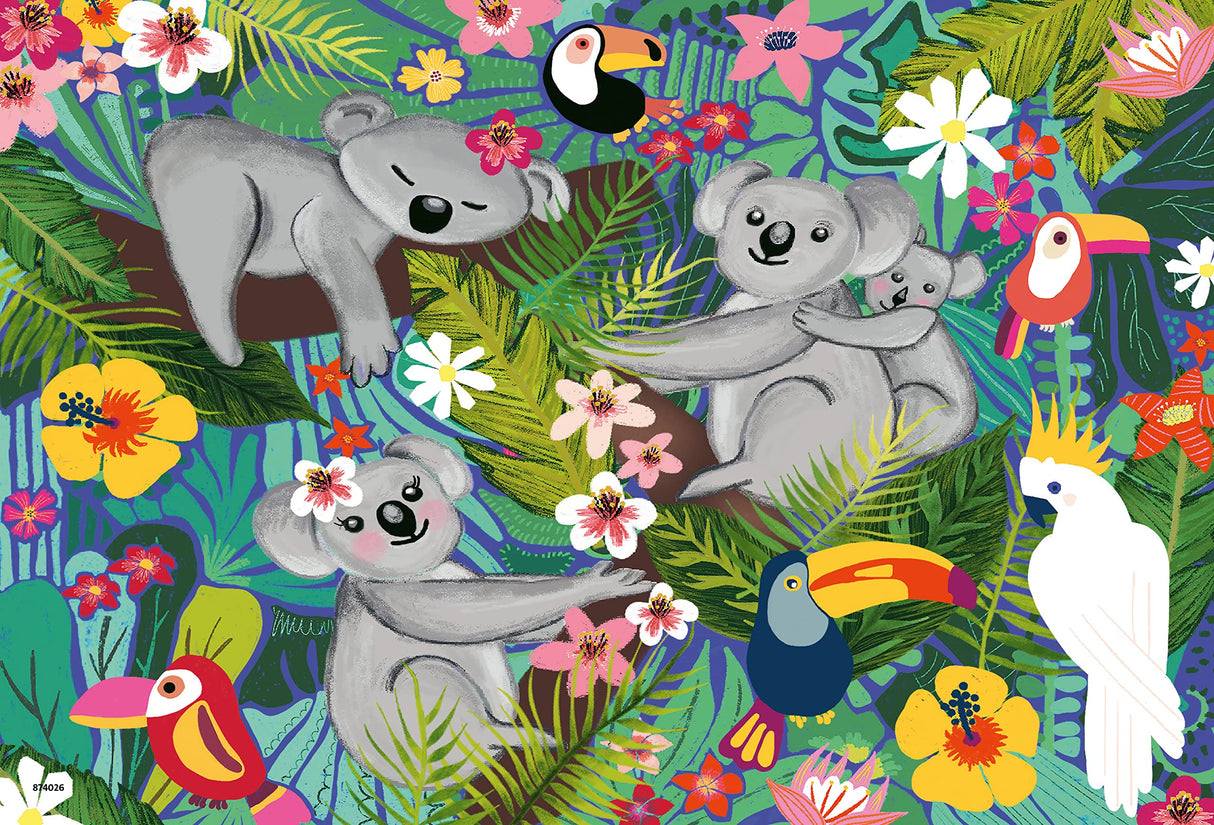 Ravensburger Koalas and Sloths 2 x 24 Piece Jigsaw Puzzle Set for Kids - 05183 - Every Piece is Unique, Pieces Fit Together Perfectly