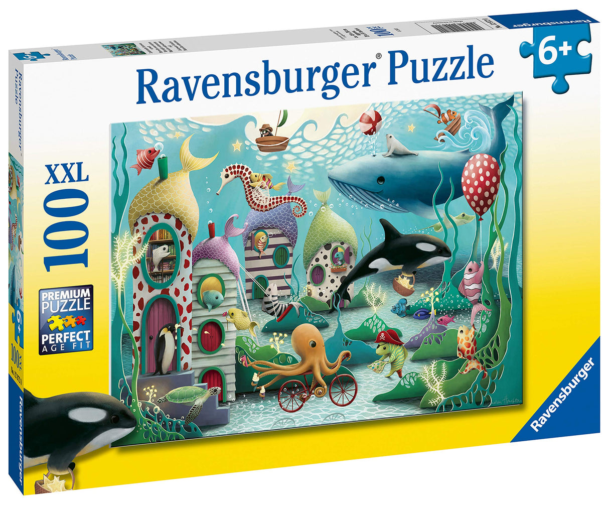 Ravensburger Underwater Wonders 100 Piece Jigsaw Puzzle for Kids - Fun and Educational Toy | Perfect Age Fit | Sustainable Wooden Pieces | Climate Pledge Friendly - 12972