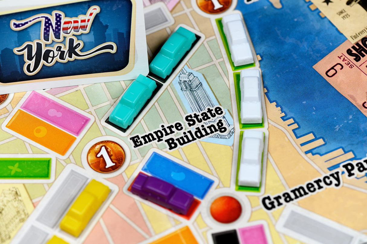 Ticket to Ride New York Board Game - Train Route-Building Strategy Game, Fun Family Game for Kids & Adults, Ages 8+, 2-4 Players, 10-15 Minute Playtime, Made by Days of Wonder