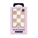 VELVET CAVIAR - Magnetic Phone Wallet- Nude Vibe Checker