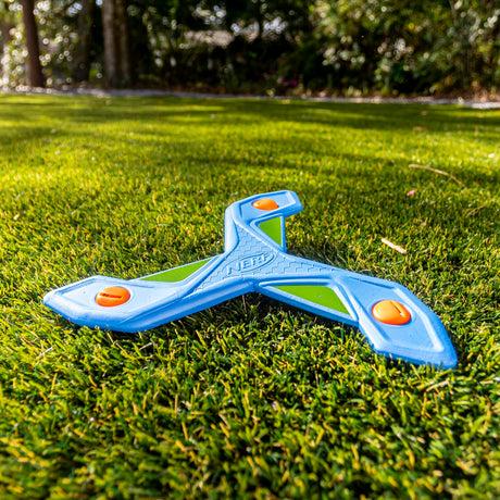 Nerf Kids Toy Boomerang - Slingerang Soft Foam Boomerang for Kids - Great Outdoor Gift for Boys + Girls - Perfect Backyard + Beach Toy for All Kids - Throw + Return Whistling Youth Boomerang
