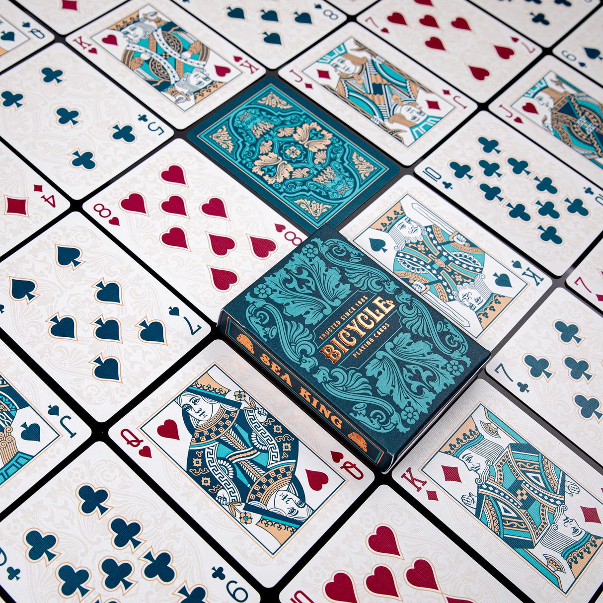 Bicycle Sea King Playing Cards, Standard Index, Poker Cards, Premium Playing Cards, Unique Playing Cards, 1 Deck