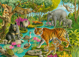 Ravensburger 60-Piece Animals of India Jigsaw Puzzle for Kids | Sturdy, Colorful and Glare-Free | Unique Pieces | Eco-Friendly