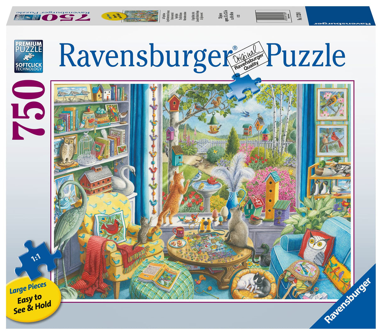 Ravensburger - The Bird Watchers | 750 Piece Large Format Jigsaw Puzzle