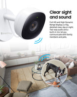 Samsung - Smartthings Cam Hd Security Camera - White