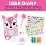 Creativity for Kids Deer Diary - Diary with Lock for Kids - 100 Page Writing Journal with Accessories