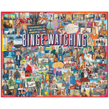 White Mountain Puzzles - Binge Watching - 1000 Piece Jigsaw Puzzle for Adults - Fun Family Activity