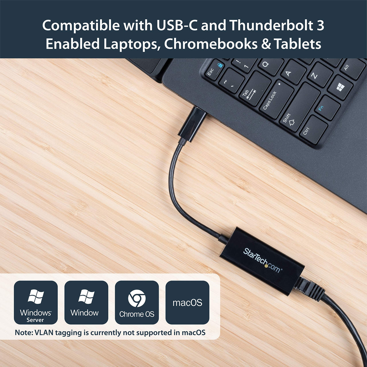 STARTECH.COM USB C TO GIGABIT ETHERNET ADAPTER - THUNDERBOLT 3 - 10/100/1000MBPS