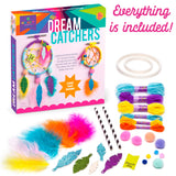 Craft-tastic — Dream Catchers — Arts and Crafts Kit for Kids — Make 2 Colorful Dream Catchers — for Ages 8+, Brown