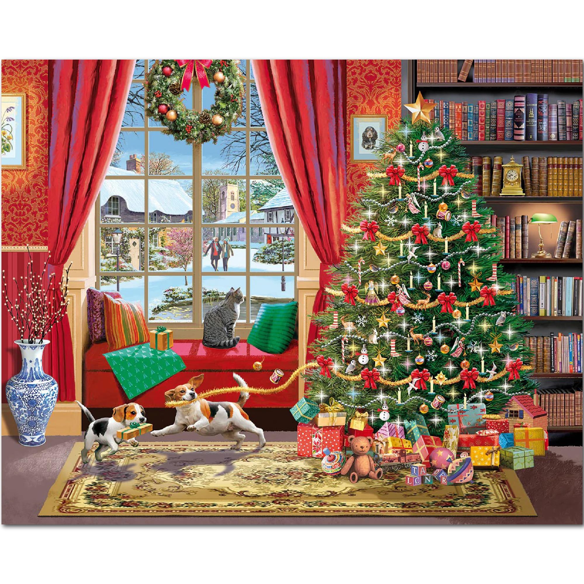 White Mountain Puzzles - Christmas Morning - 1000 Piece Jigsaw