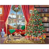 White Mountain Christmas Morning Jigsaw Puzzle Christmas Puzzles 1000 Pieces for Adults and Family