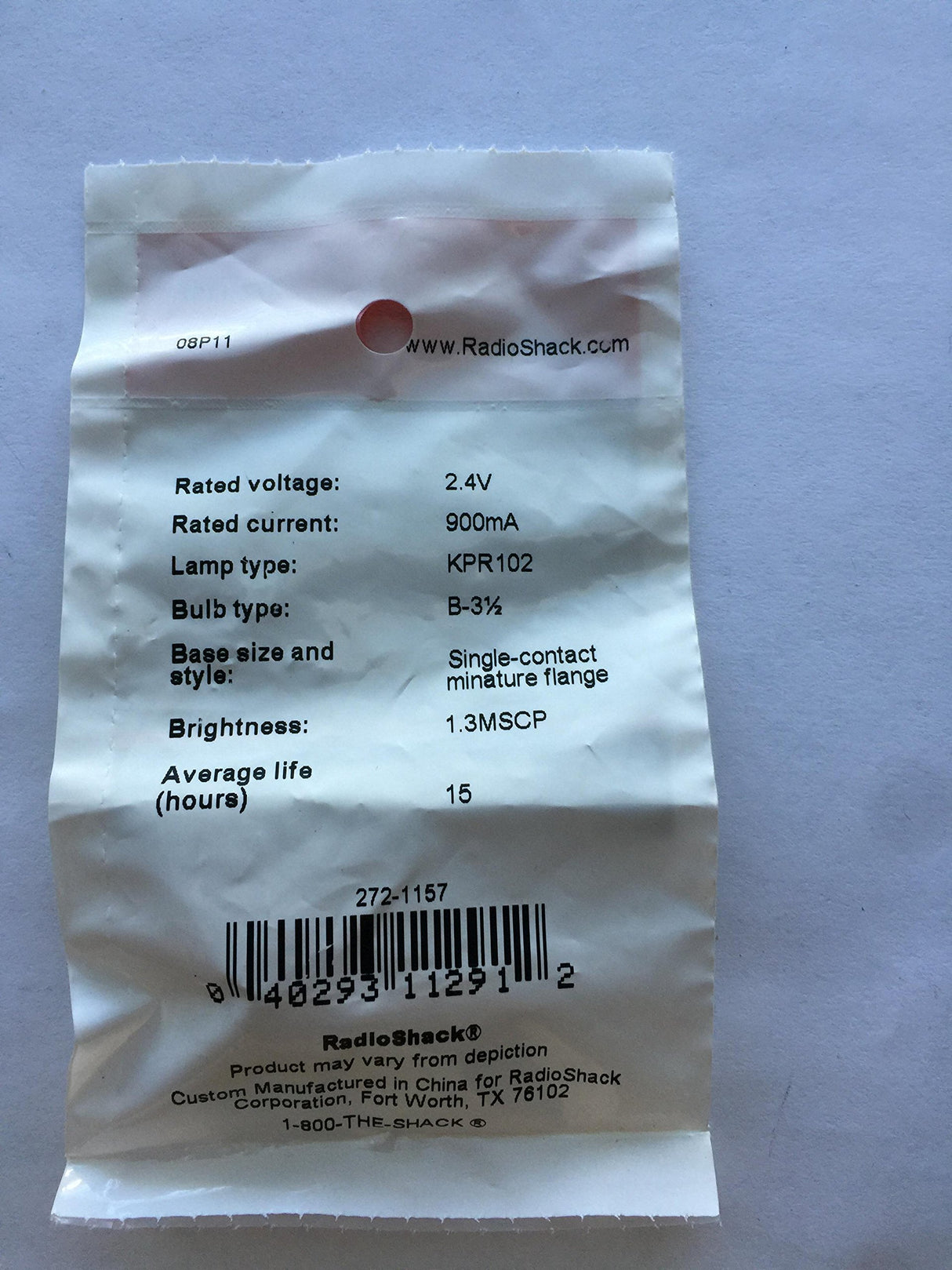 2.40V 900MA REPLACEMENT LAMP