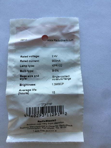 2.40V 900MA REPLACEMENT LAMP