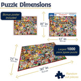 White Mountain Puzzles The Movies - 1000 Piece Jigsaw Puzzle