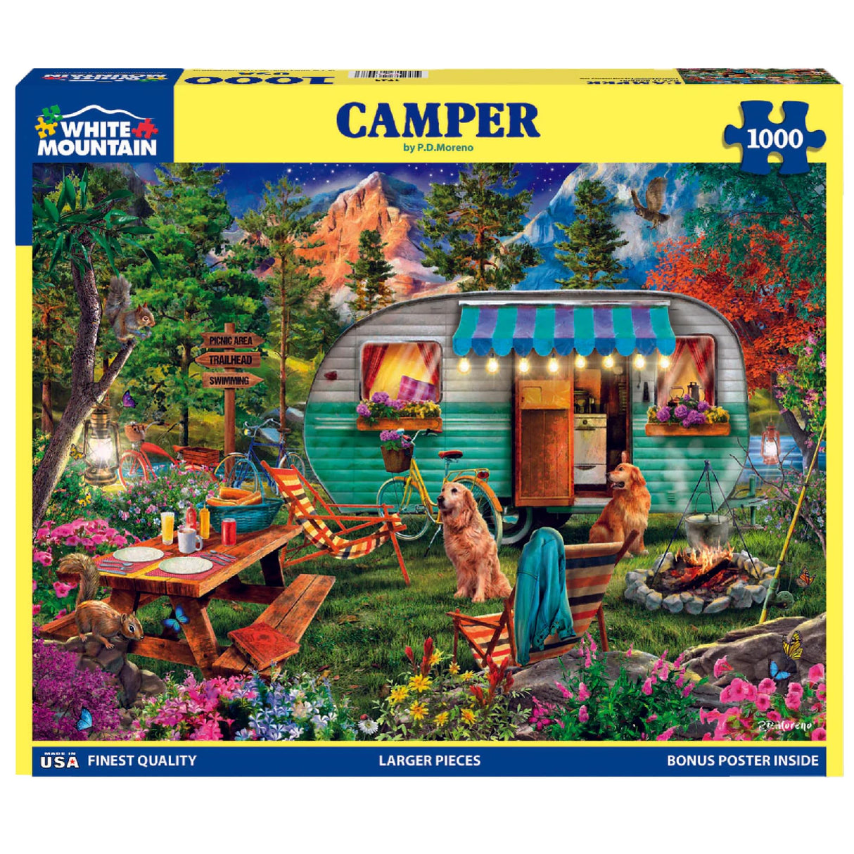 White Mountain Puzzles - Campers - 1000 Piece Puzzle