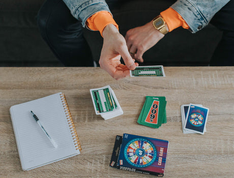 Wheel of Fortune Card Game - Faced Paced Competition - Travel Sized Party Game