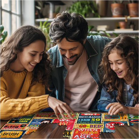 White Mountain Puzzles - Things Parents Say - 1000 Piece Jigsaw Puzzle - image 4