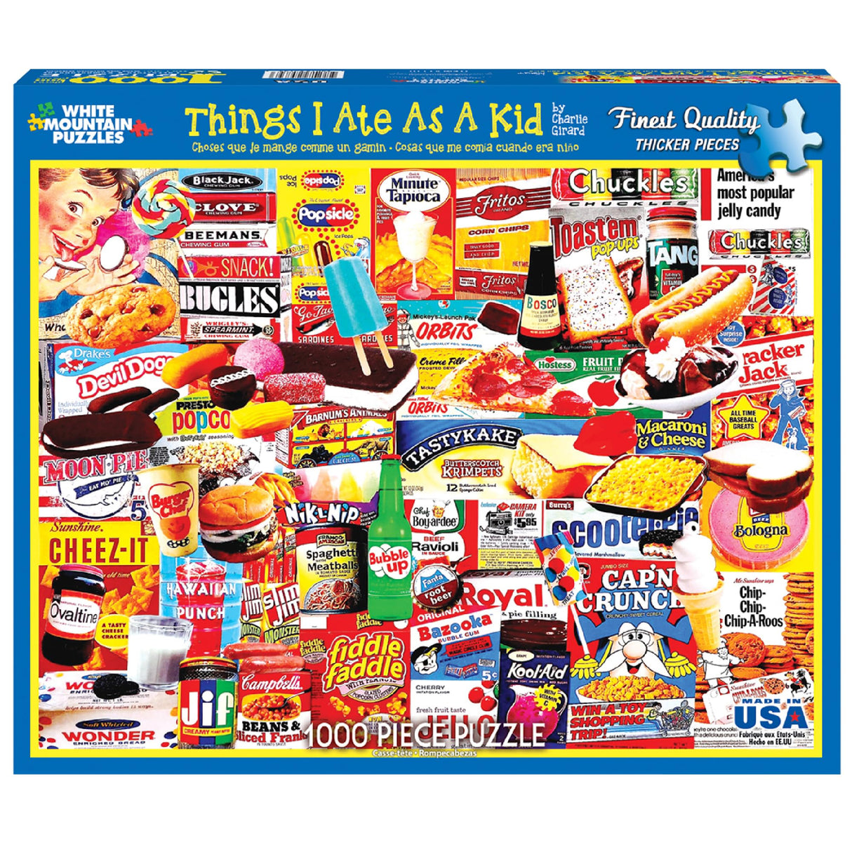 White Mountain Puzzles Things I Ate As A Kid Collage Puzzle - 1000 Piece Jigsaw Puzzle