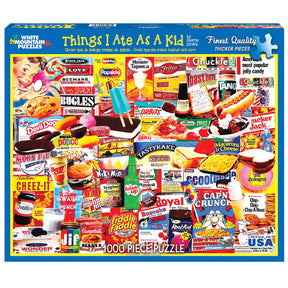 White Mountain Puzzles - Things I Ate As A Kid - 1000 Piece Jigsaw Puzzle