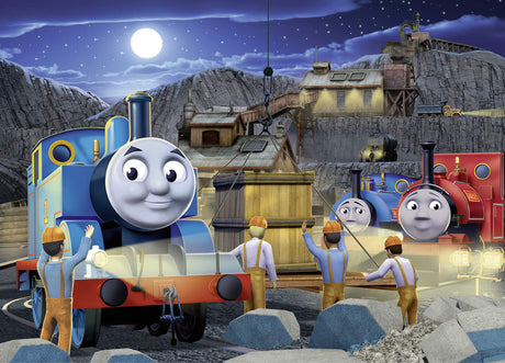 Ravensburger Thomas & Friends Night Work Glow-in-The-Dark 60 Piece Jigsaw Puzzle for Kids – Every Piece is Unique, Pieces Fit Together Perfectly