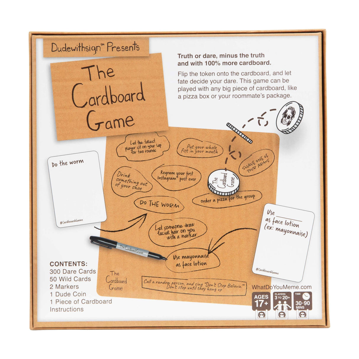 The Cardboard Game – The Party Game of Ridiculous Dares & Challenges with Friends - by What Do You Meme?