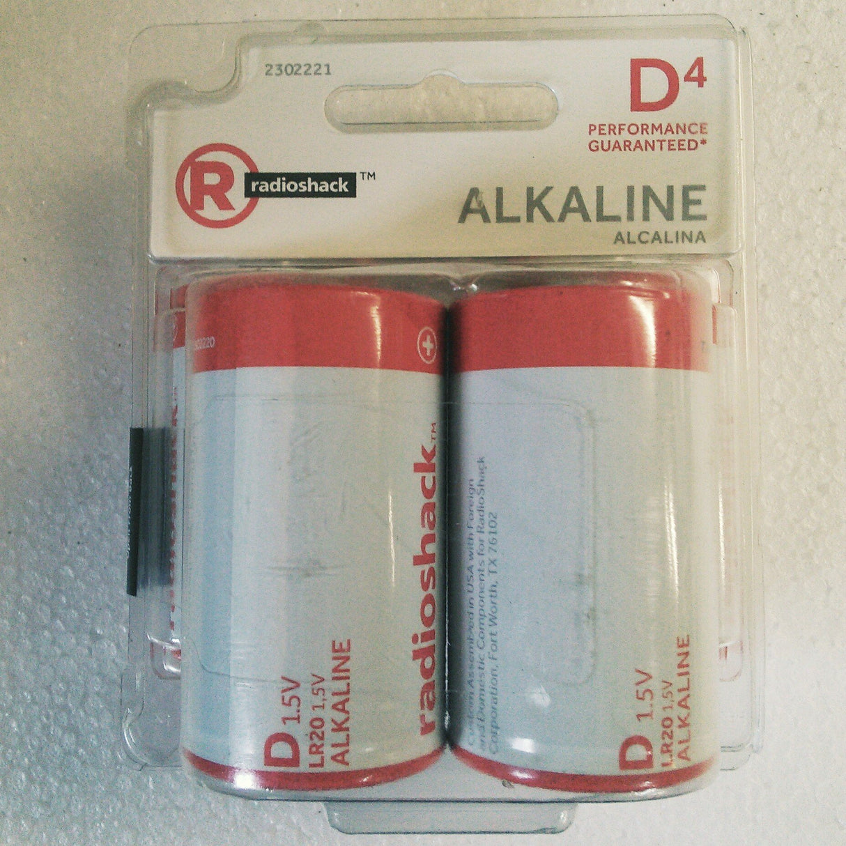 D ALKALINE BATTERIES (4-PACK)