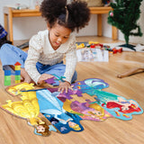 Ravensburger Disney Princess Pretty Princesses Shaped Floor Puzzle | 24-Piece Jigsaw | Unique Pieces | Kid-Friendly | Model Number: 05453