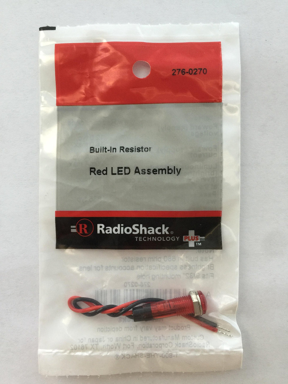 12V LED ASSEMBLY WITH 8.5MM HOLDER - RED