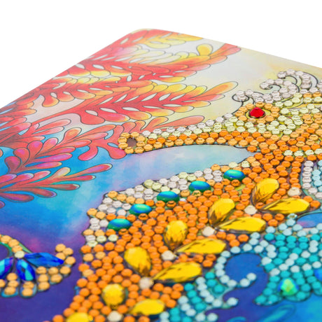 Crystal Art Diamond Painting Card Kit - Seahorse- Create Your Own 7"x7" Card Kit - for Ages 8 and up