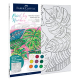 Faber-Castell Paint by Number Tropical Watercolor - Number Painting for Adults - Easy Paint by Number Arts and Crafts