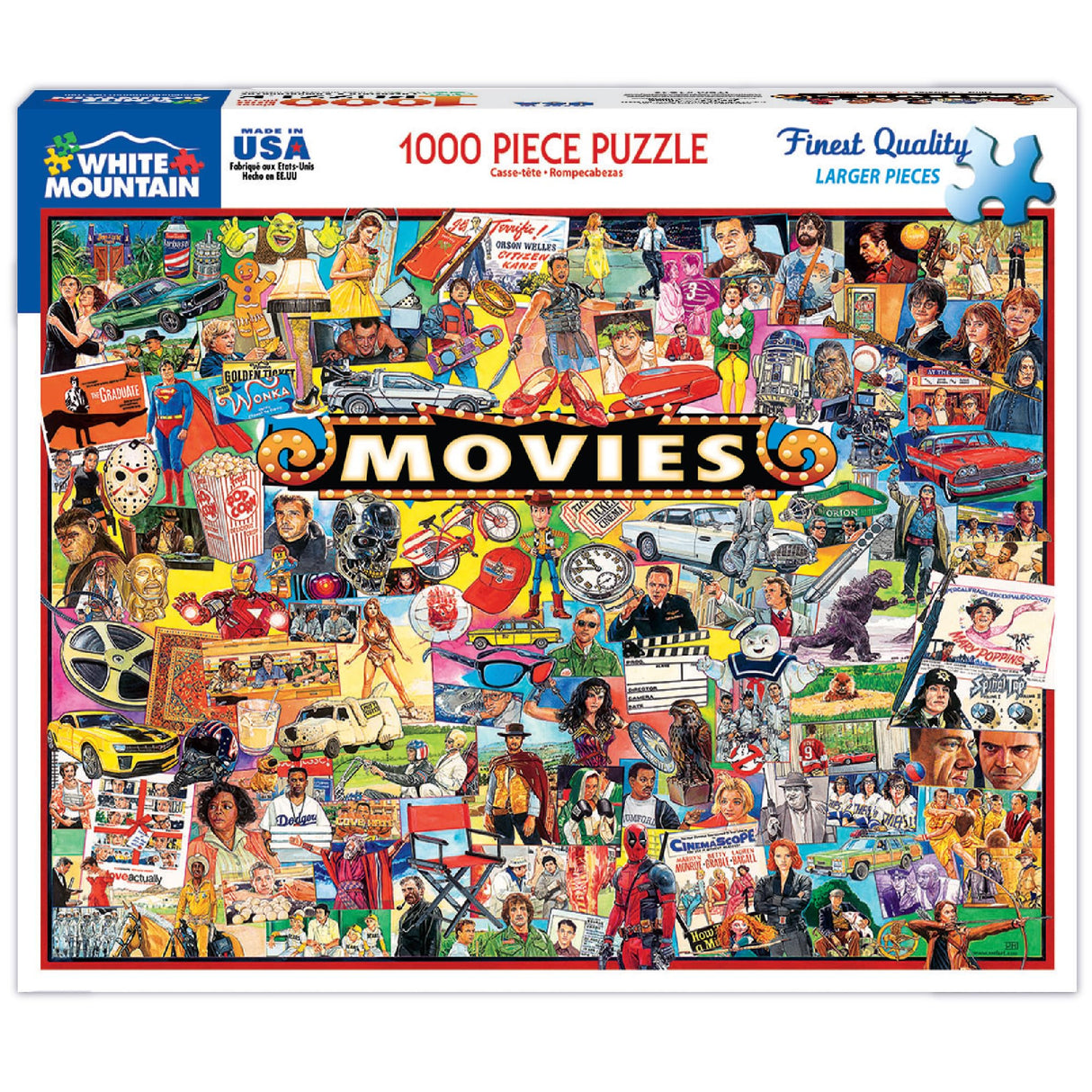 White Mountain Puzzles The Movies - 1000 Piece Jigsaw Puzzle