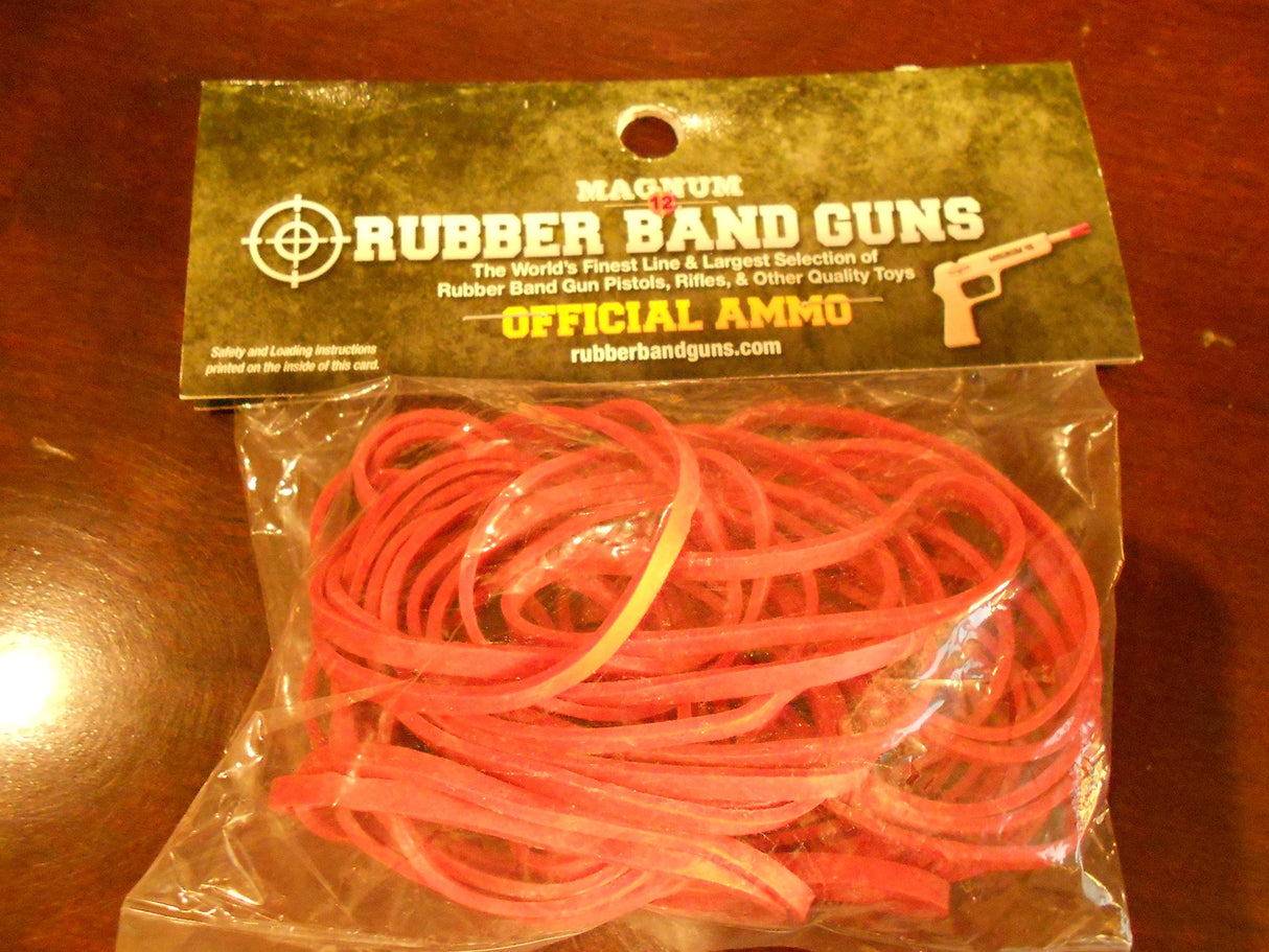 Magnum Enterprises Rubber Band Ammo Bag, Red, Size 32/1 oz