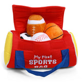 Baby GUND My First Sports Bag Stuffed Plush Playset, Baby Gift Toys for Boys and Girls Ages 1 & Up, 5 Piece, 8"