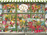 Cobble Hill 275 Piece Easy-Handling Puzzle - Flowers and Cacti Shop - Sample Poster Included