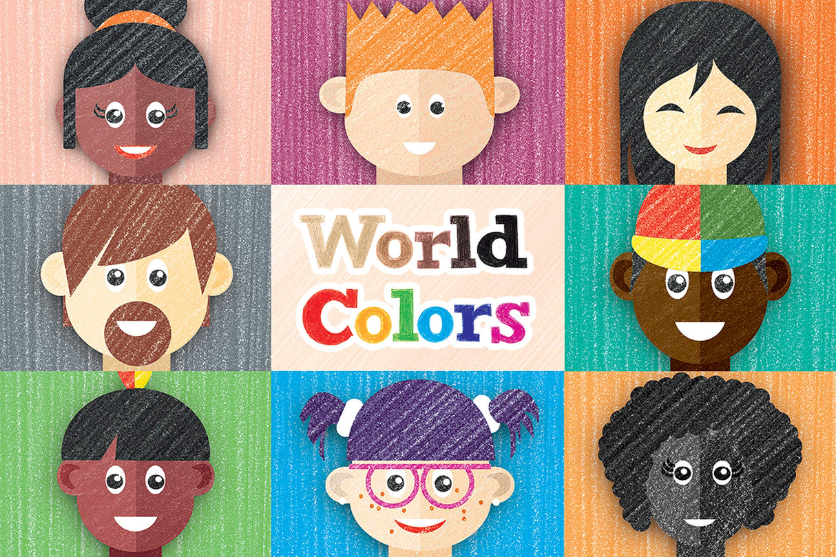 Faber-Castell World Colors Ecopencils, 27 Count - Diverse Skin Tone Colored Pencils For Kids