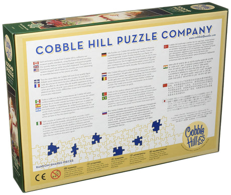 Cobble Hill 1000 Piece Puzzle - Santa Painting Cars - image 3