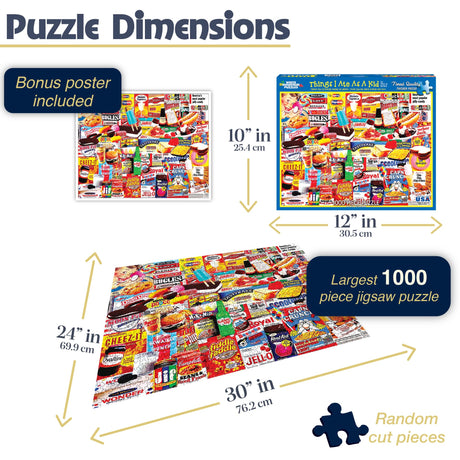 White Mountain Puzzles - Things I Ate As A Kid - 1000 Piece Jigsaw Puzzle - image 5
