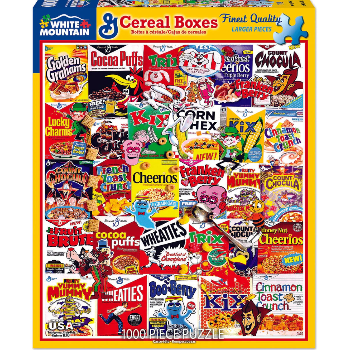 White Mountain Puzzles Cereal Boxes - 1000 Piece Jigsaw Puzzle