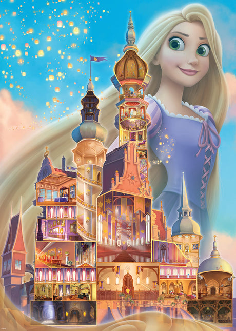 Ravensburger Disney Castle Collection - Rapunzel Themed 1000 Piece Jigsaw Puzzle | Unique Softclick Technology | Engaging Imagery | Perfect for Disney Fans